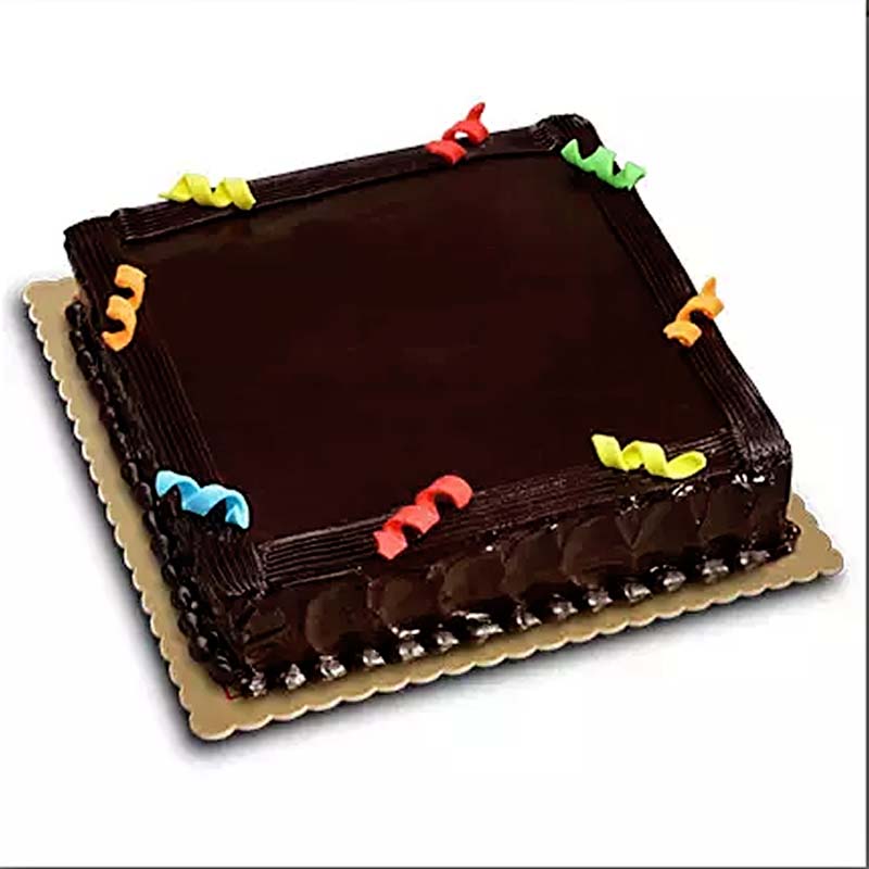 Buy  Send Square Shape Dark Chocolate Cake  Shopnideascom